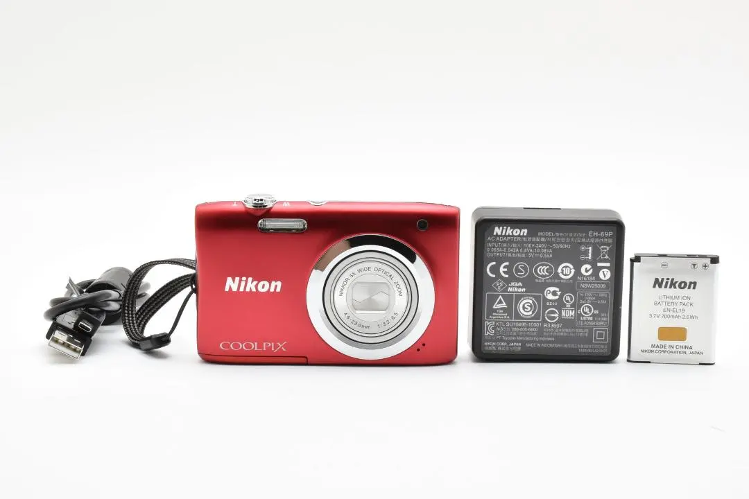 【美品】Nikon COOLPIX A100 赤　完全作動品 Nikon Coolpix A100 Digital Camera #48274I – IROHAS SHOP