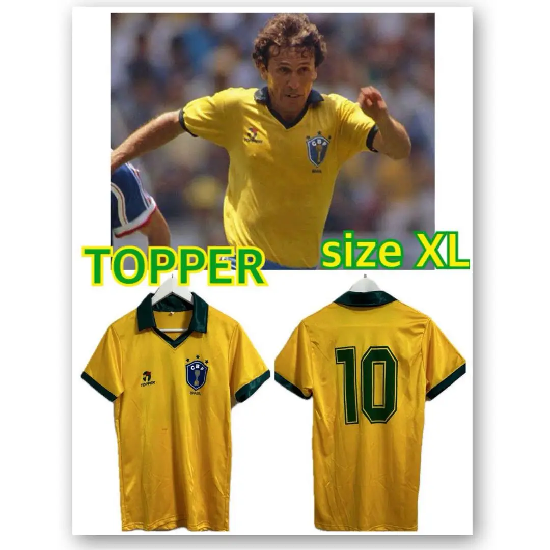 ブラジル代表 サッカーシャツ TOPPER 86年 topper ブラジル代表 ユニフォーム ジーコ トッパー