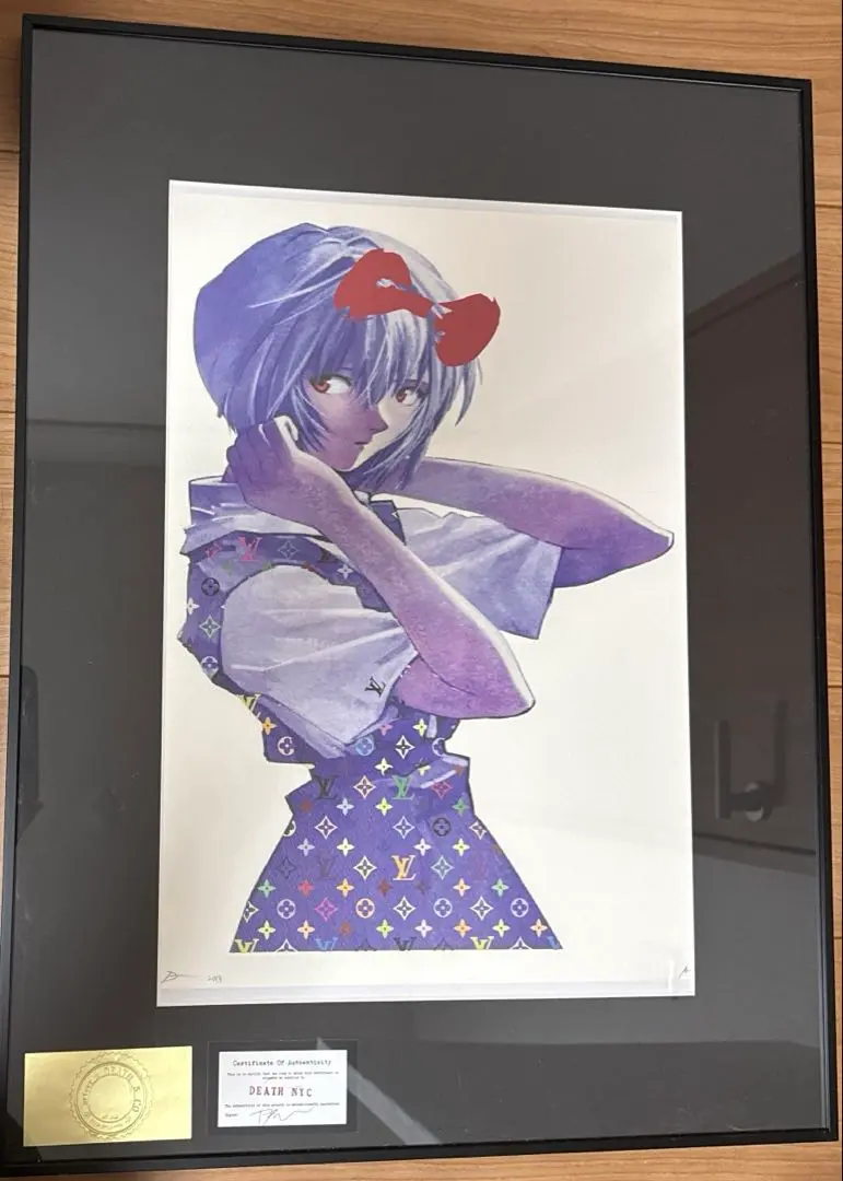 エヴァンゲリオン アートポスター A2 DEATH NYC 同梱割引サービス Yahoo!オークション - DEATH NYC 額付き 世界限定100枚 アート