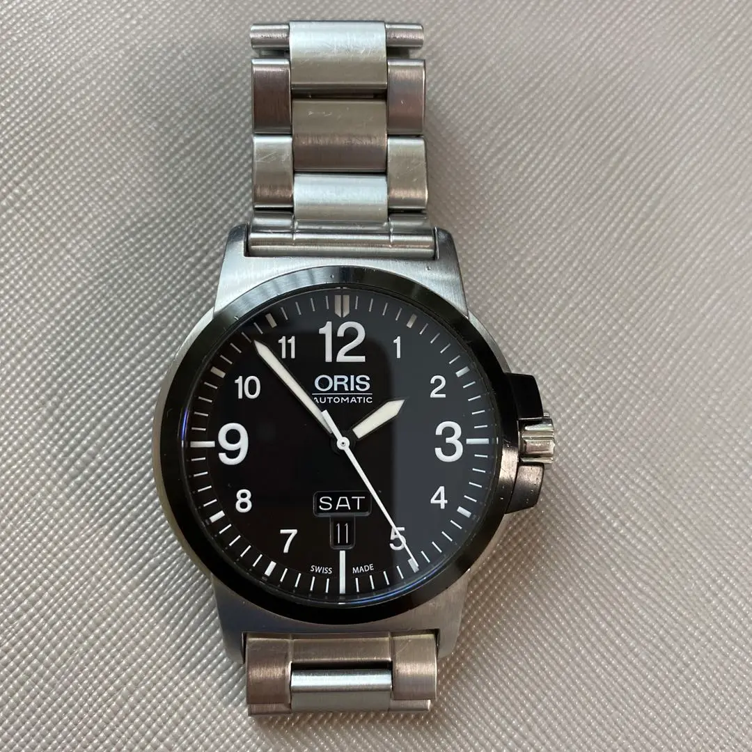 ORIS パイロットウォッチ　BC3 ブラック／アイボリー Oris BC3 Chronograph – Analog:Shift
