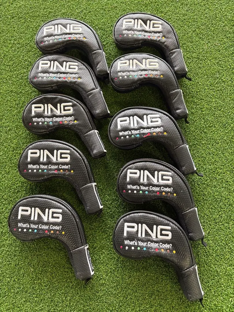 Thumbnail of Used Ping iron head covers, set of 10