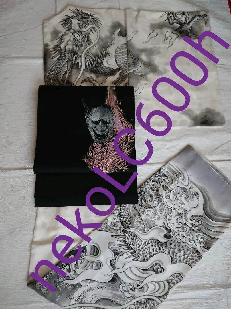 新規購入 他の方発送×青田賢蔵【昇龍】肉筆画共シールあり昭和62 絵画