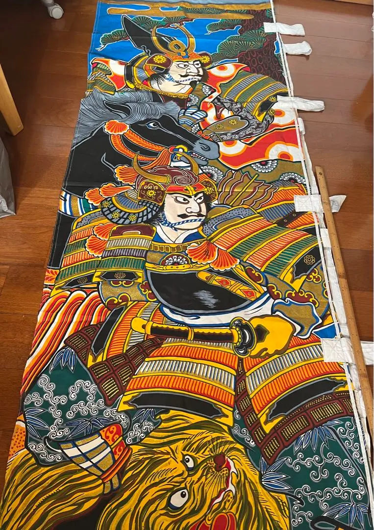 黄金　武者絵織　のぼり絵　旗　秀吉　9m 特大サイズ 黄金 武者絵織 のぼり絵 旗 秀吉 9m 特大サイズ