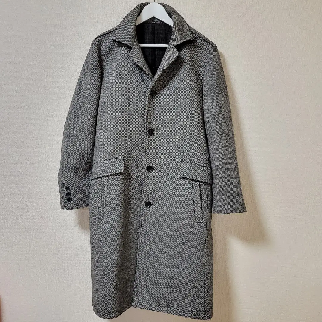 【美品】メンズティノラスチェスターコートL アルパカ混 24AW】カシミア混 チェスターコート｜DESIGNWORKS (MEN'S