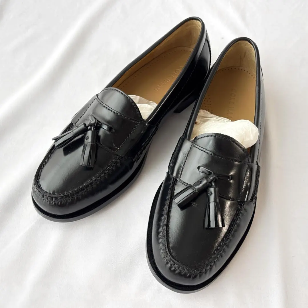 Thumbnail of Excellent Condition Cole Haan Tassel Loafers Leather Stylish Everyday Black
