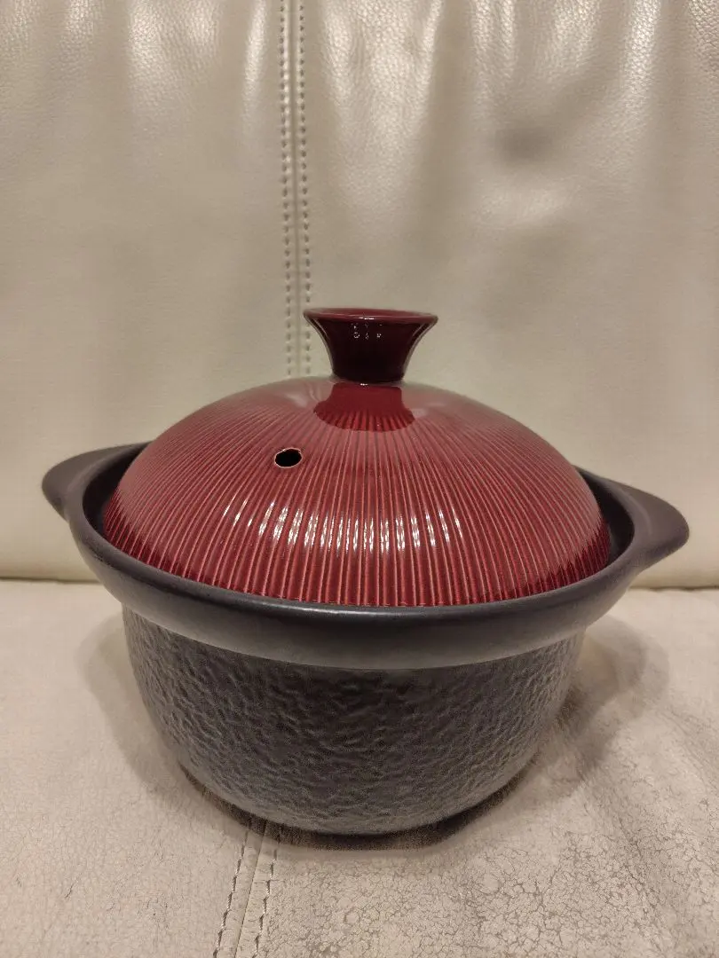 605 HIROTA時短釜、土鍋2個セット（緑・赤） 605 HIROTA時短釜、土鍋2個セット（緑・赤）