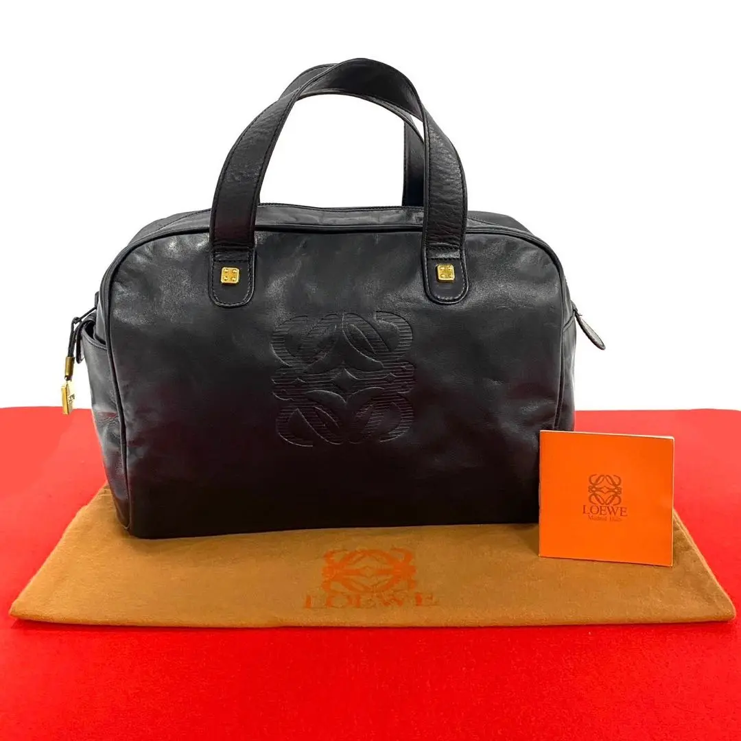 ロエベ アマソナ 50 ボストンバッグ 大容量 アナグラム レザー ブラック 楽天市場】美品 LOEWE ロエベ アマソナ50 アナグラム 男女兼用