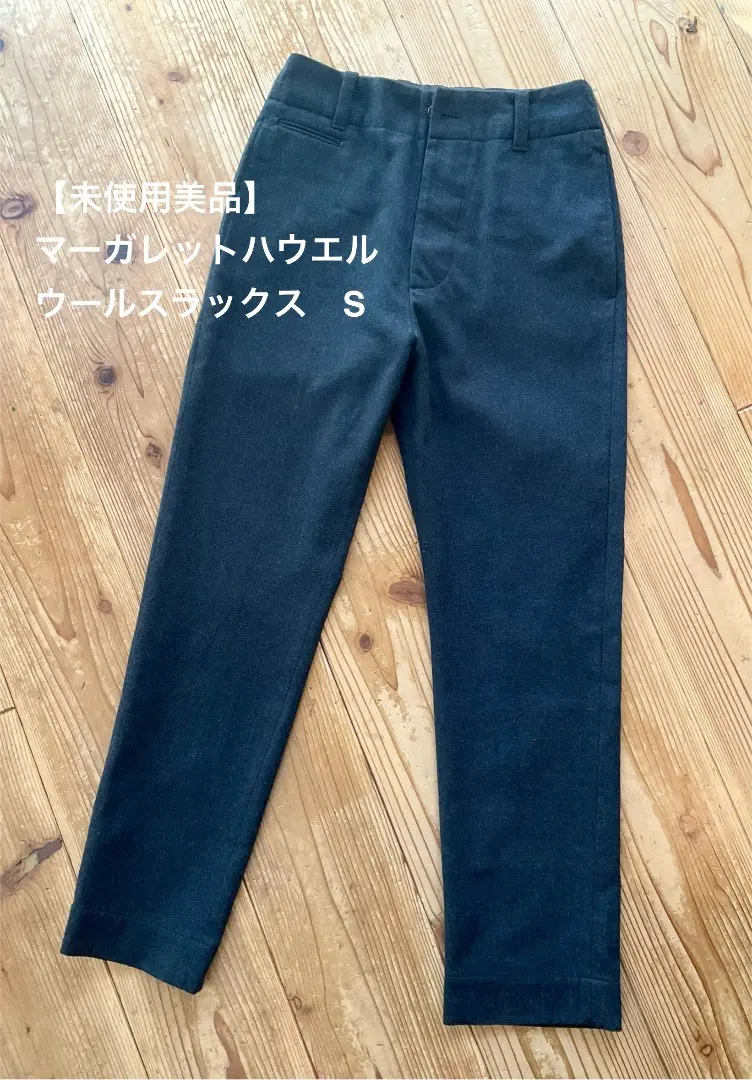 Margaret Howell リネンヘリンボーン　スラックス　ダークネイビー Margaret Howell リネンヘリンボーン スラックス ダークネイビー