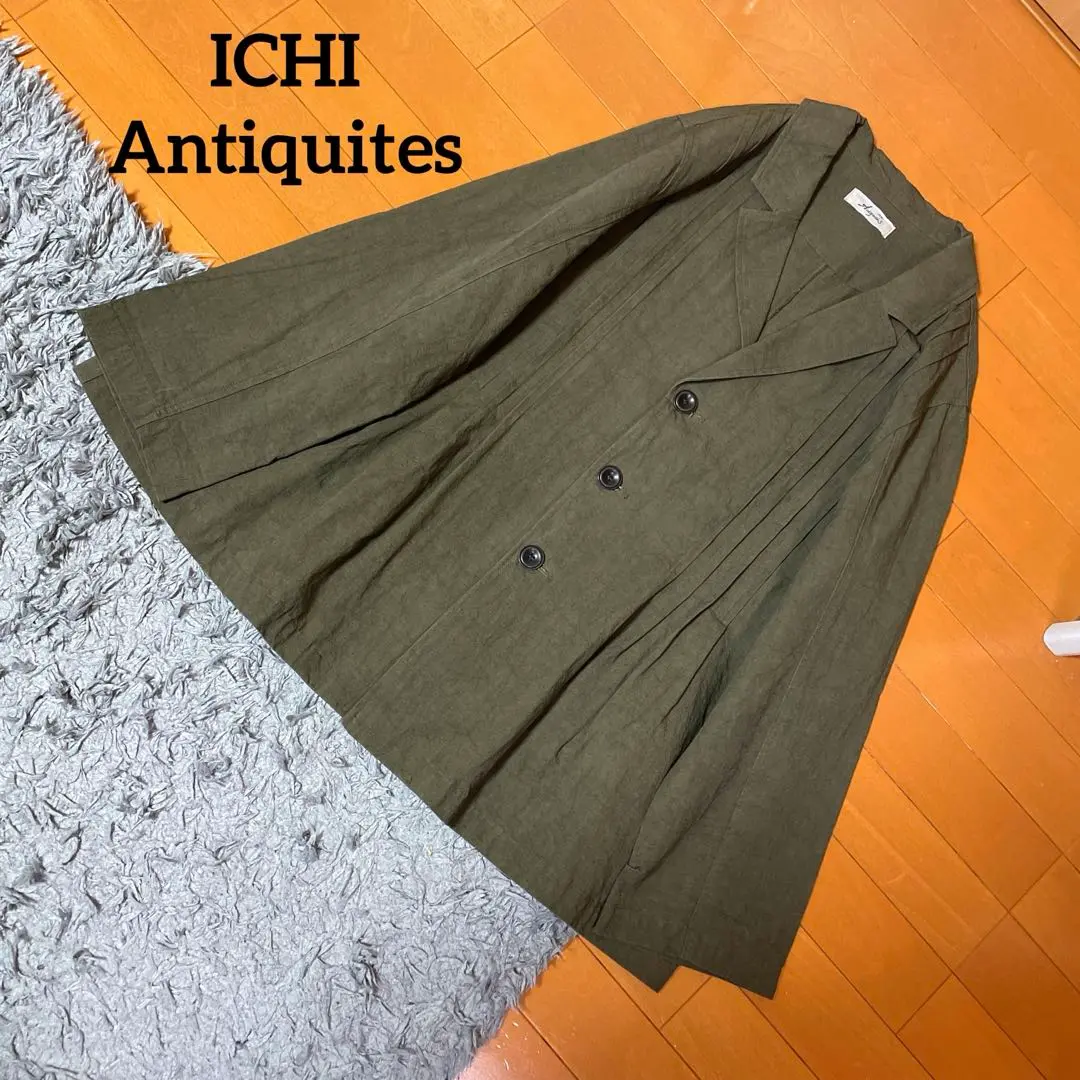 【美品】イチアンティークス　黒 リネン ジャケット ICHI Antiquites (イチアンティークス) 東炊き二重織りリネン