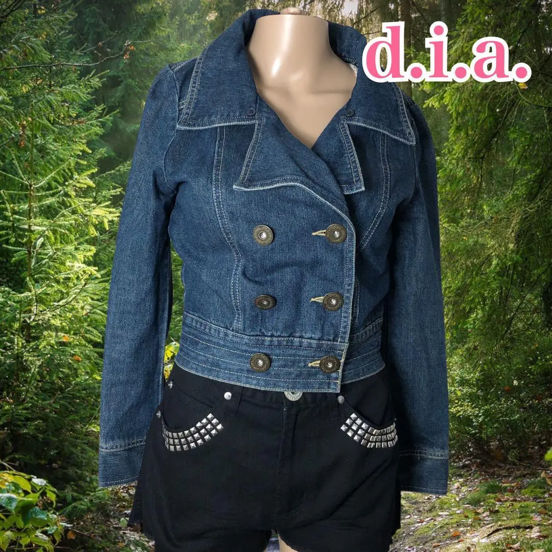 未使用品 d.i.a ダイヤ 2way デニムコート ジャケット ギャル 希少
