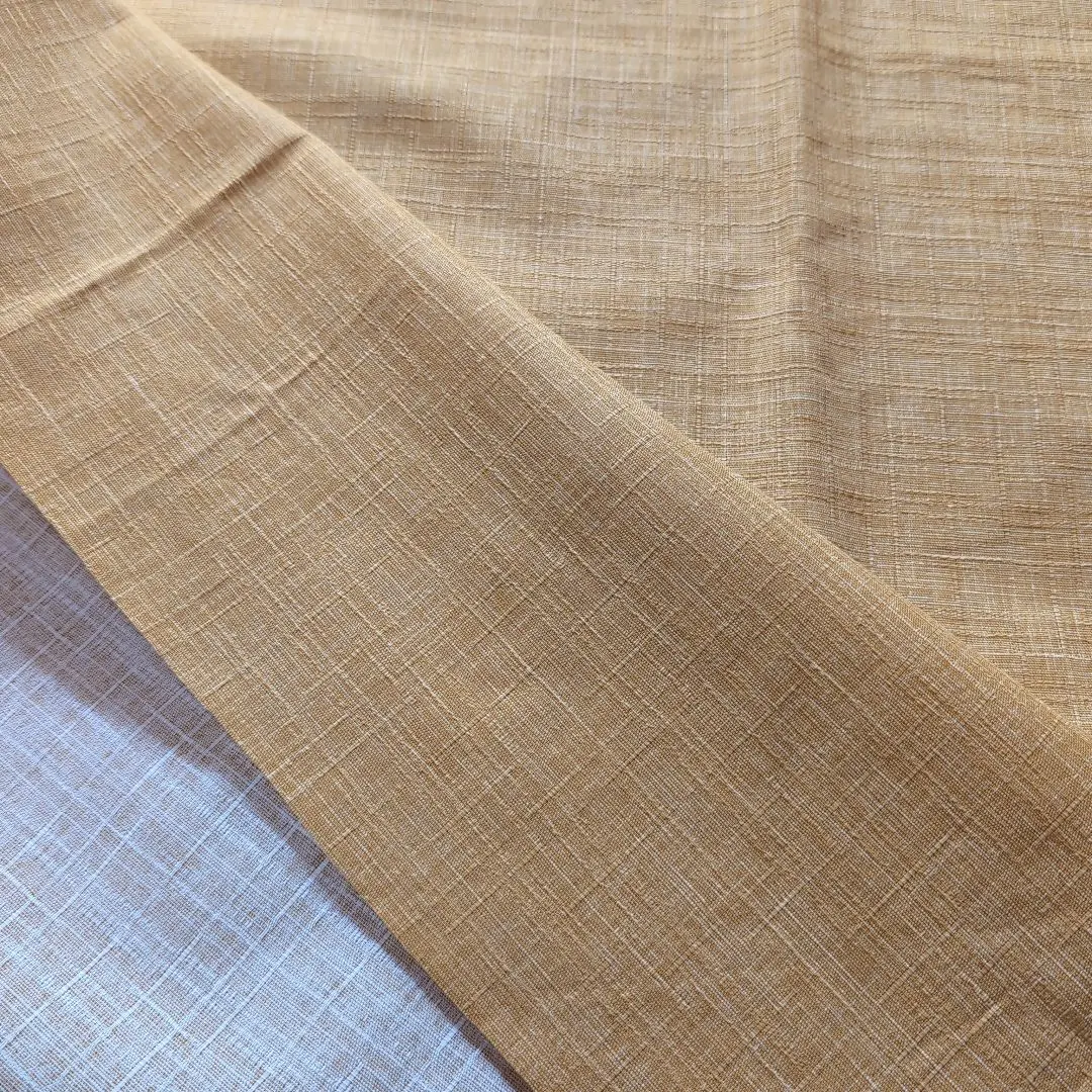 Thumbnail of Scraps, slight burn marks, frayed edges. Japanese-style orange fabric. Width 148cm x 150cm.