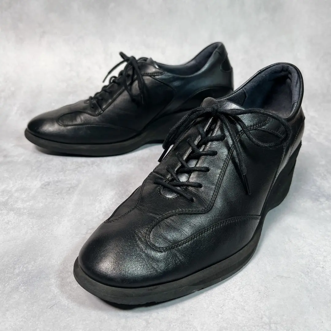 【新品未使用】　ペダラ　ジーロ　レザー　スニーカー　23㎝ 厚底　コンフォート 綺麗 asics GIRO アシックス ジーロ 本革レザースニーカー