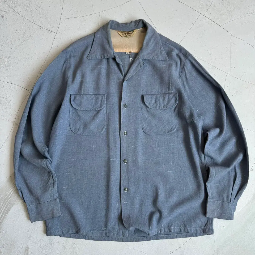 ち*様 ✅️ Sports man ビンテージ 60s レーヨン シャツ 半袖シ 1950's - 1960's 