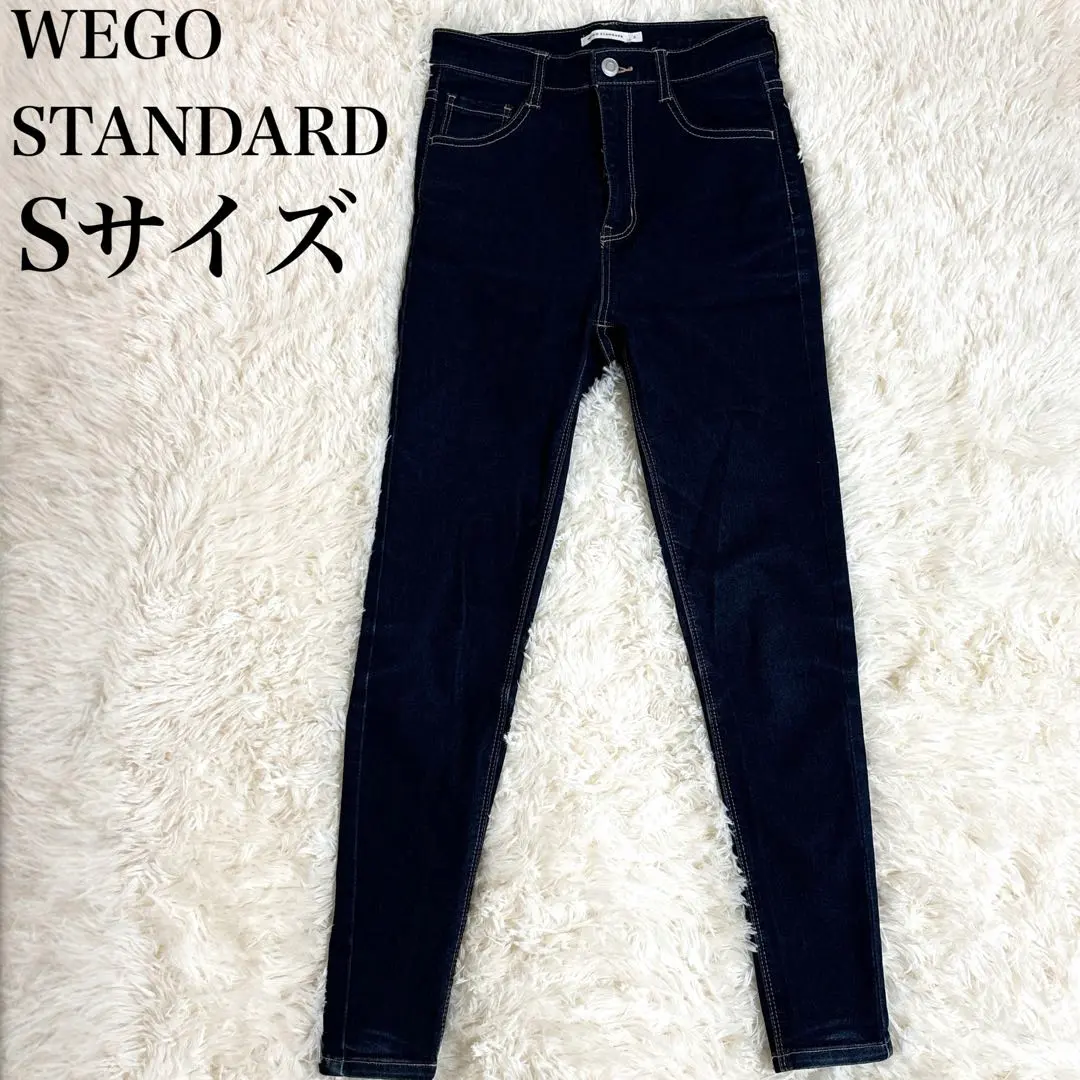 Thumbnail of WEGO Stretch Denim Pants Jeans S Dark Navy Skinny Women's Long
