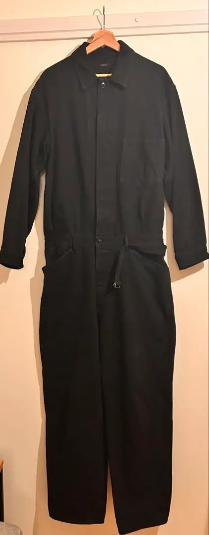 COMOLI 2018SS ベタシャン オールインワン 半袖 L ネイビー