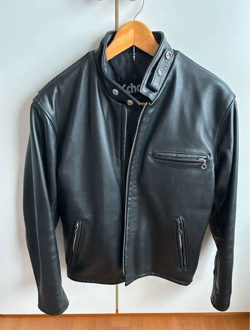 極美品 90s Schott 641Q ライダースジャケット キルティング 40