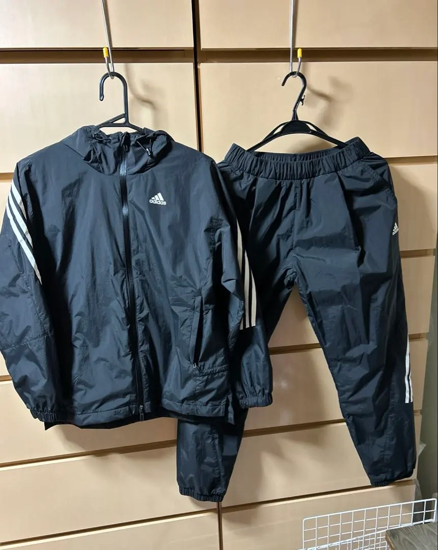 Thumbnail of Adidas black track suit set (top and bottom)