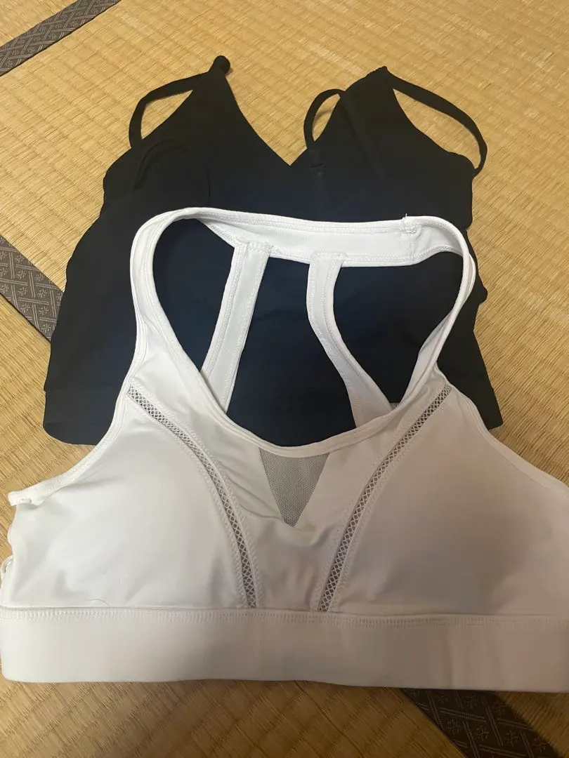 Thumbnail of White Sports Bra Cross-Back 3-Piece Set