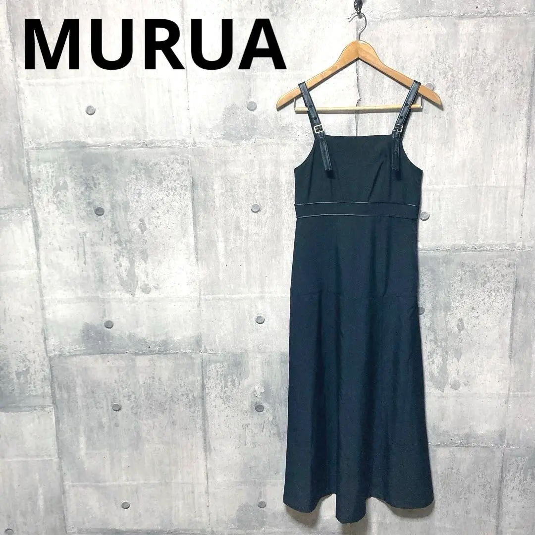 Thumbnail of MURUA Flare Long One-Piece F Jumper Skirt Black