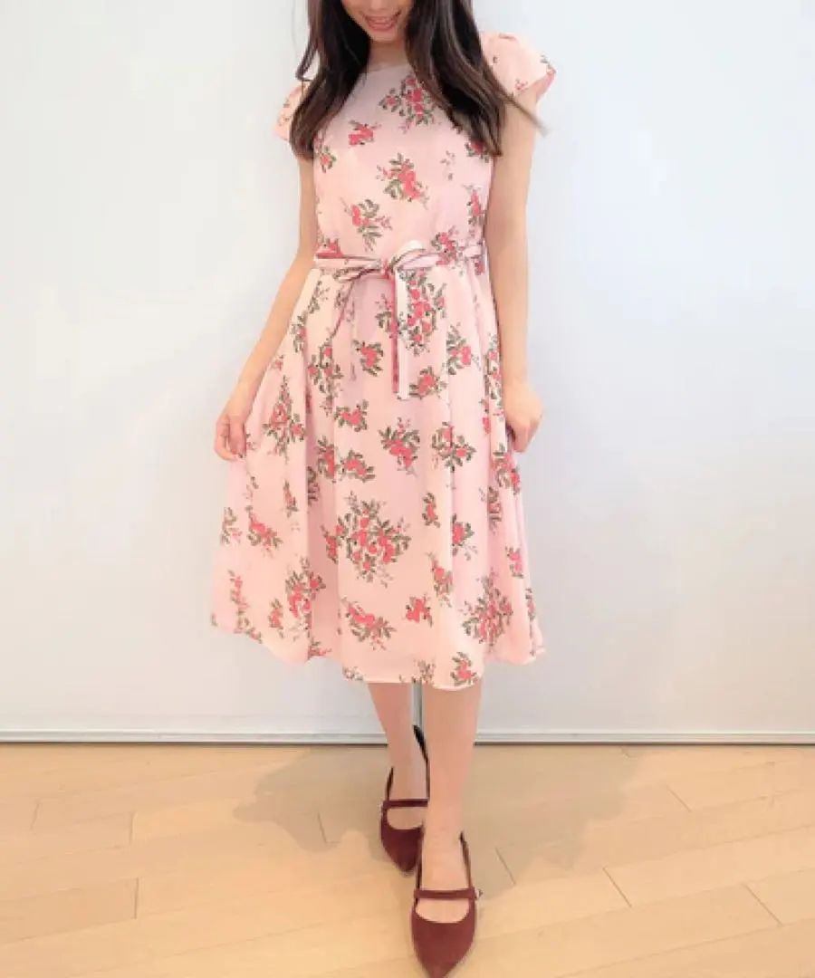 Thumbnail of Tocca Cheerful Joy Basket Dress Washable One-Piece Floral Pink