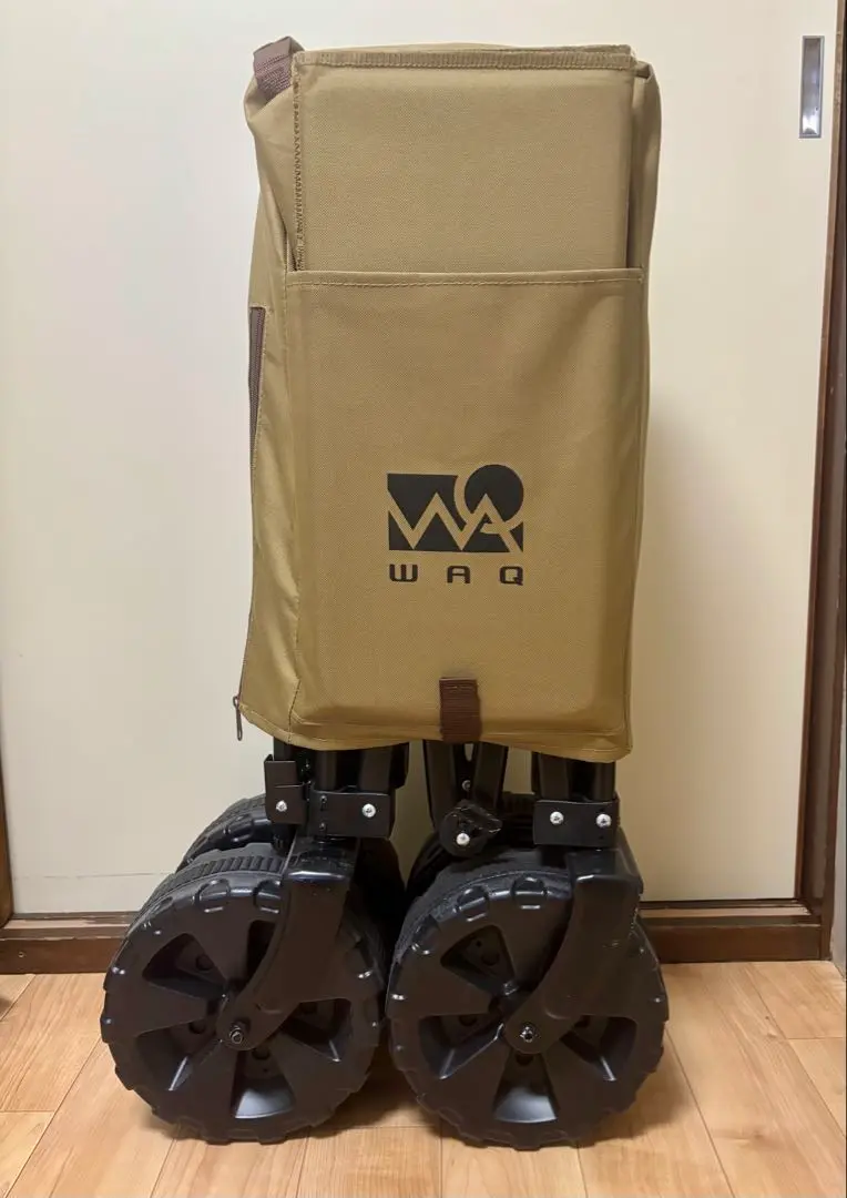 【新品、未使用品】WAQ キャリーカート ベージュ 折りたたみ式 2025年最新】キャリーカート waqの人気アイテム - メルカリ