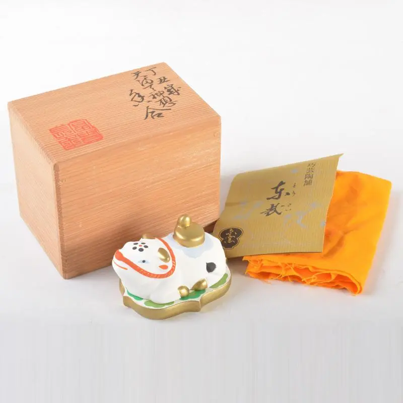 東哉　京焼清水焼　彩描　紅葉図　四方皿