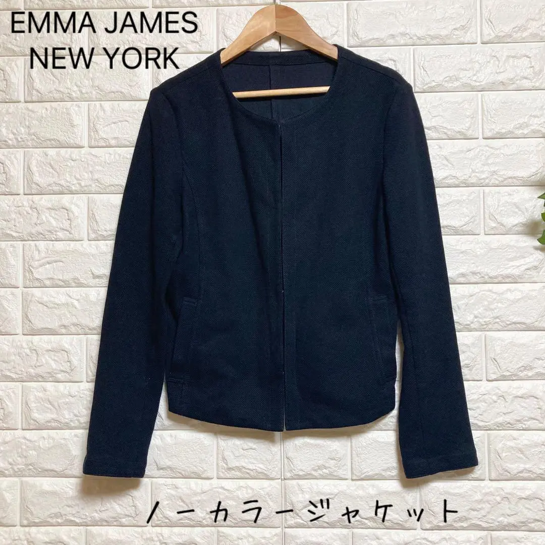 Thumbnail of [Emma James] (L) Collarless Jacket Long Sleeves Front Hook Sleeve Slit