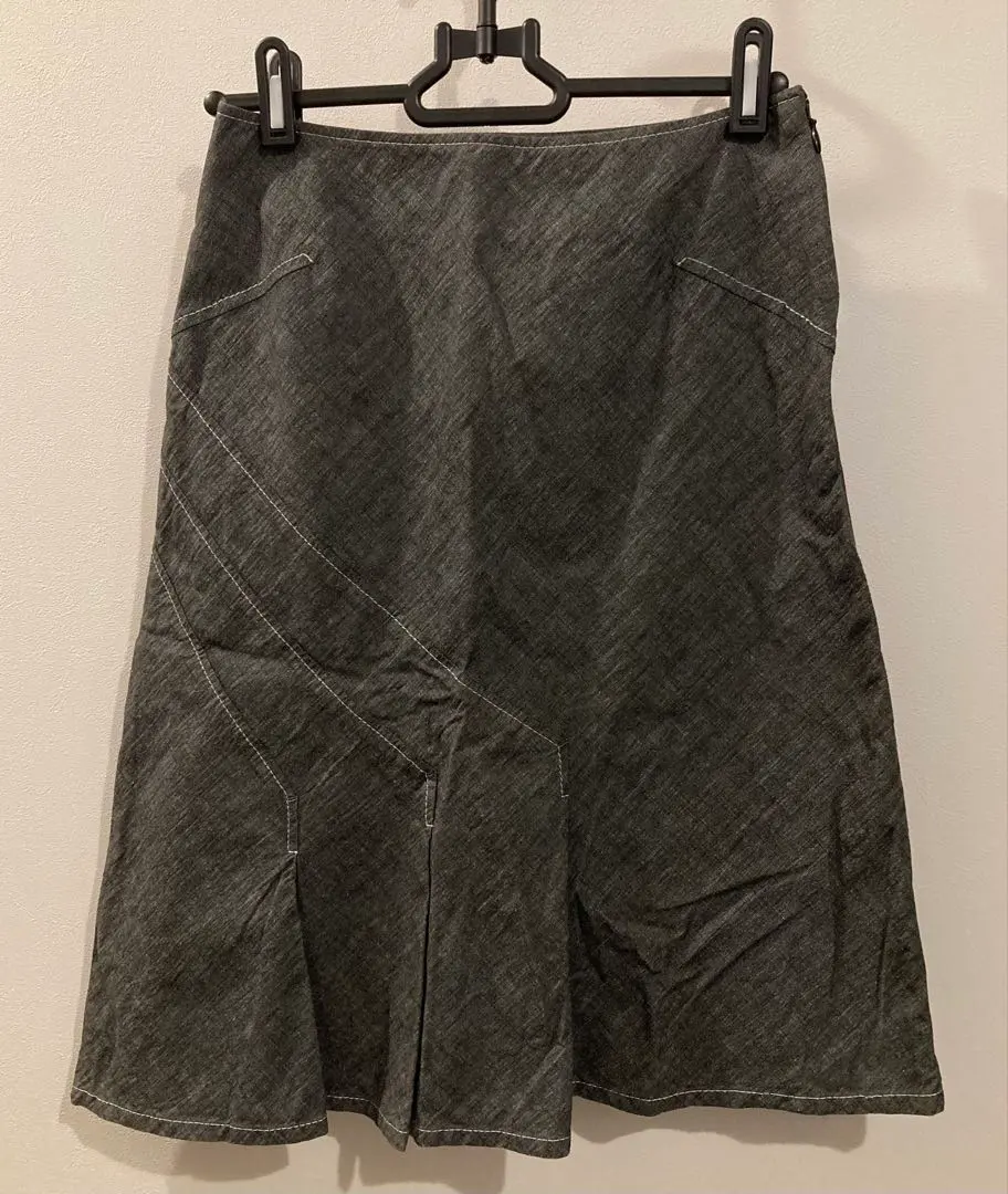 Thumbnail of KUMIKYOKU Gray Black Denim, Linen Blend, W59-63, Onward