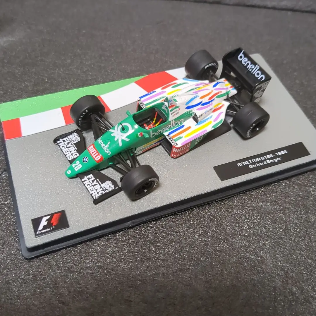 再再値下げ！ベネトン B186 1986 ミニカー ゲルハルト・ベルガー Amazon.co.jp: F1マシンコレクション 29号 (ベネトン B186