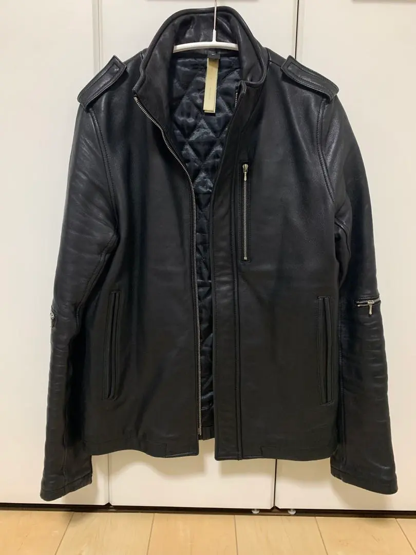 3/23まで　wjk シングルライダースジャケット wjk reluxe】synthetic suede leather Thinsulate rider jacket