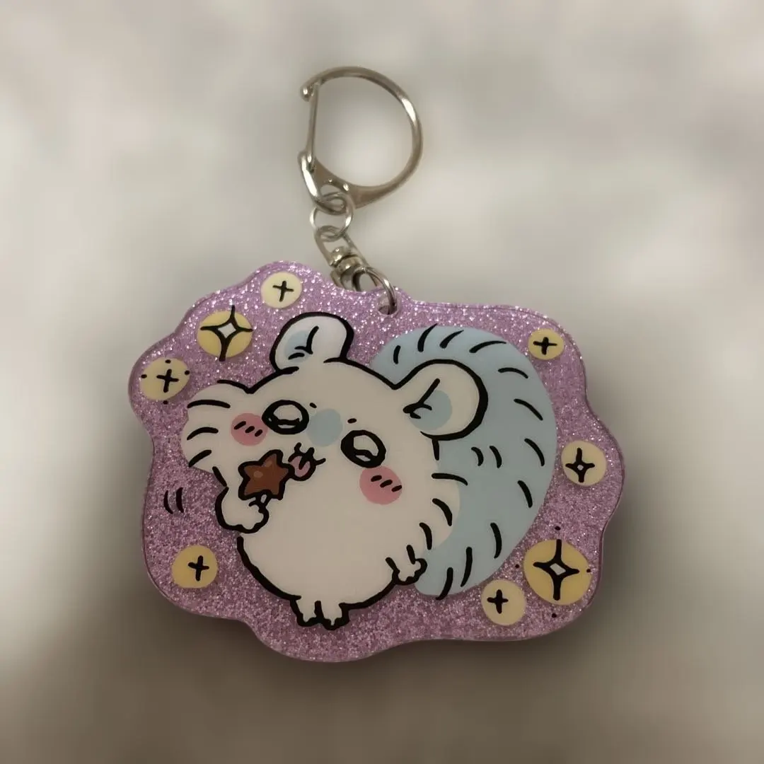 Thumbnail of Chikawa Lame Acrylic Keyholder 3 Momonga (Opened)