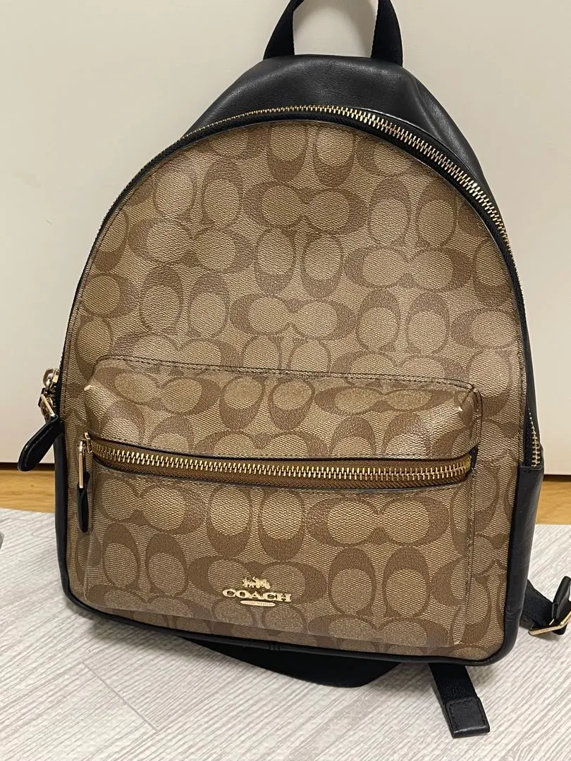 Thumbnail of Coach Backpack Signature Beige/Black