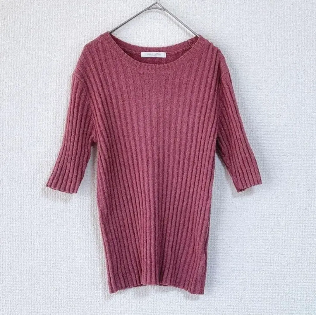 Thumbnail of Excellent Condition: Chocolat ◆ 3/4 Sleeve ◆ Fuzzy Knit Top ◆ F