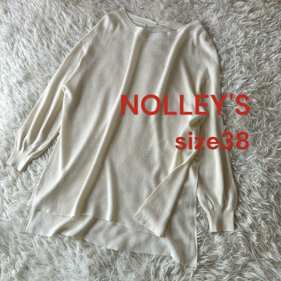 Thumbnail of Excellent condition Nolly's soft knit sweater, white, size M