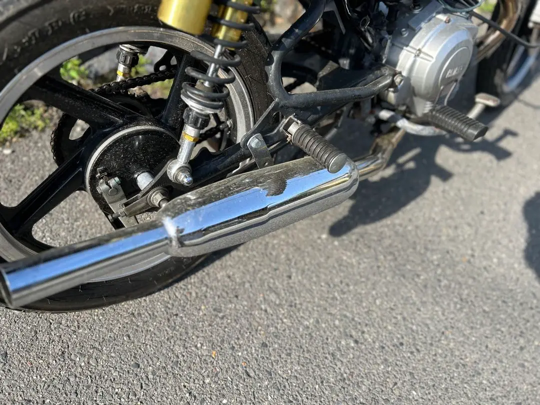 YB125SP アローズ　トランペット　マフラー YB125SP専用リバースコーンフルエキゾースト（ブラック）日本製