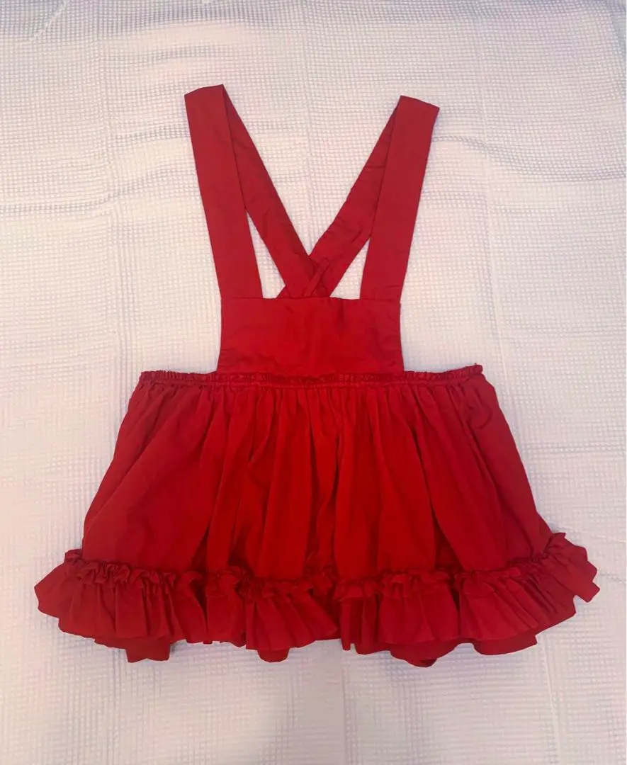 コム・デ・ギャルソンガール フリルエプロン コムデギャルソンガールCOMME des GARCONS GIRL フリルギンガム