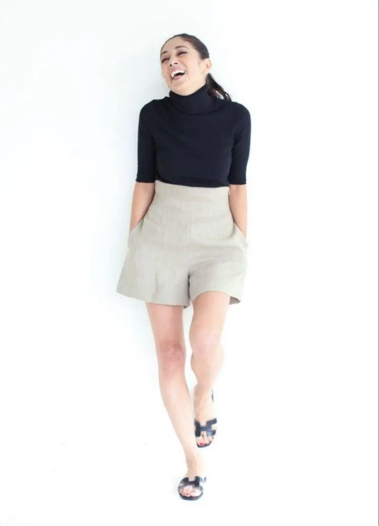 ✨極美品　マディソンブルー ハイウエストリネンショーツ ショートパンツ MADISONBLUE - 極美品 マディソンブルー リネンコットン