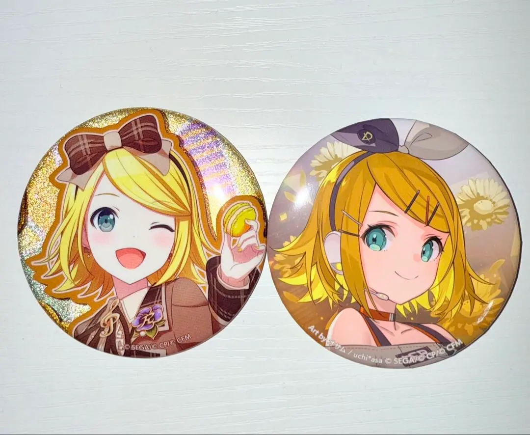 Thumbnail of Project Sekai: Colorful Stage! Glitter Can Badge Collection A - Rin Kagamine