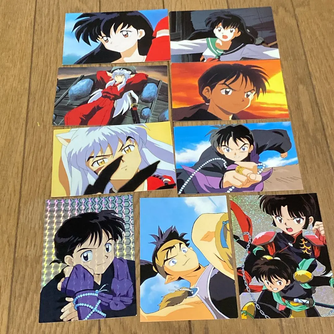 犬夜叉　收藏卡9張　有2張閃卡　高橋留美子 的縮圖