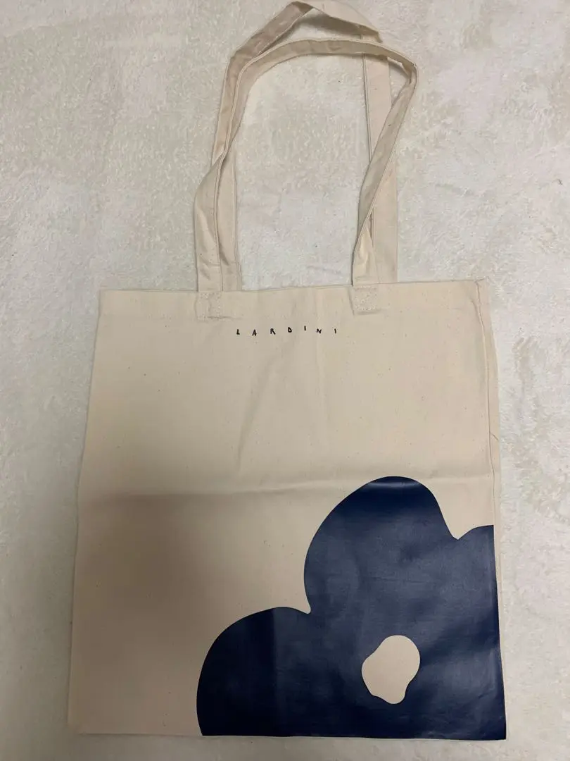○★新品未使用 LARDINI プリントキャンバストートバッグ ブートニエール付 ○☆新品未使用 LARDINI プリントキャンバストートバッグ