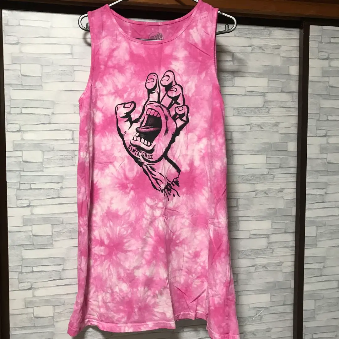 Thumbnail of SANTA CRUZ Pink Tie-Dye Sleeveless T-shirt S