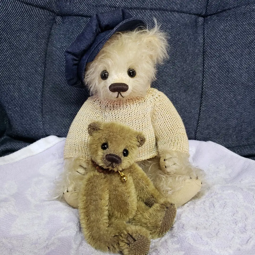アーティストベア　テディベア作家様作品　赤ちゃんねこ テディベア作家 アーティストベア 猫 ぬいぐるみ - メルカリ