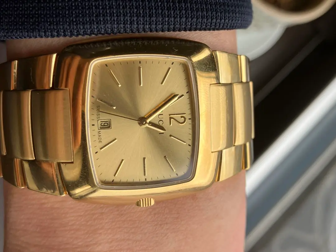 美品✨GUCCI グッチ 8500M ユニセックス 腕時計 可動品 Designer Gucci 8500m Stainless Steel Unisex Quartz Watch