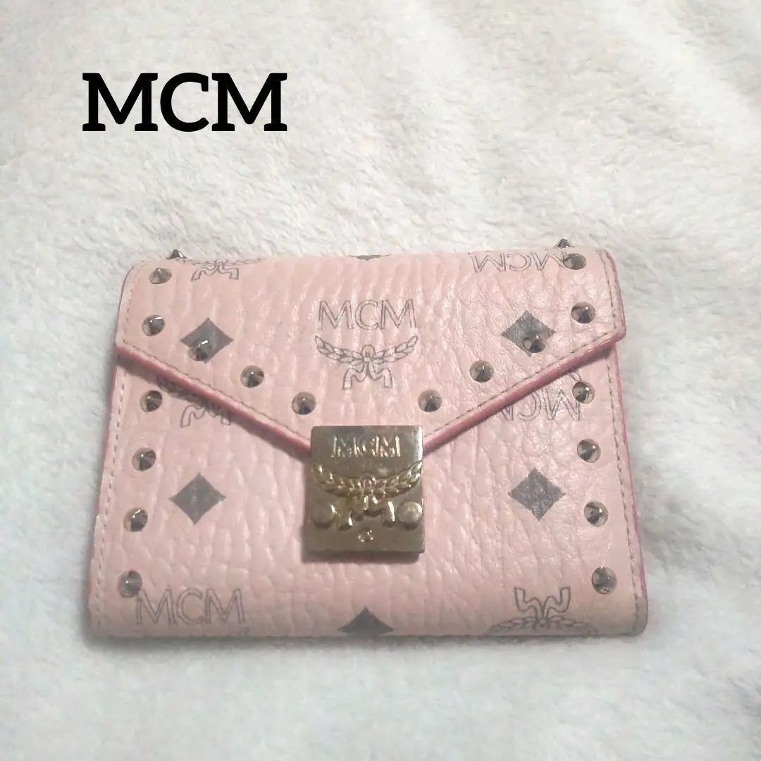 新品未使用】MCM 廃盤パウダーピンク カードケース 財布
