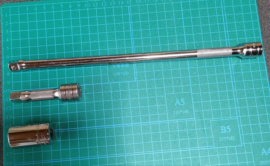 Snap-on 3/8 延伸桿 和 3/8 半深套筒 6PT 19mm 中古 的縮圖