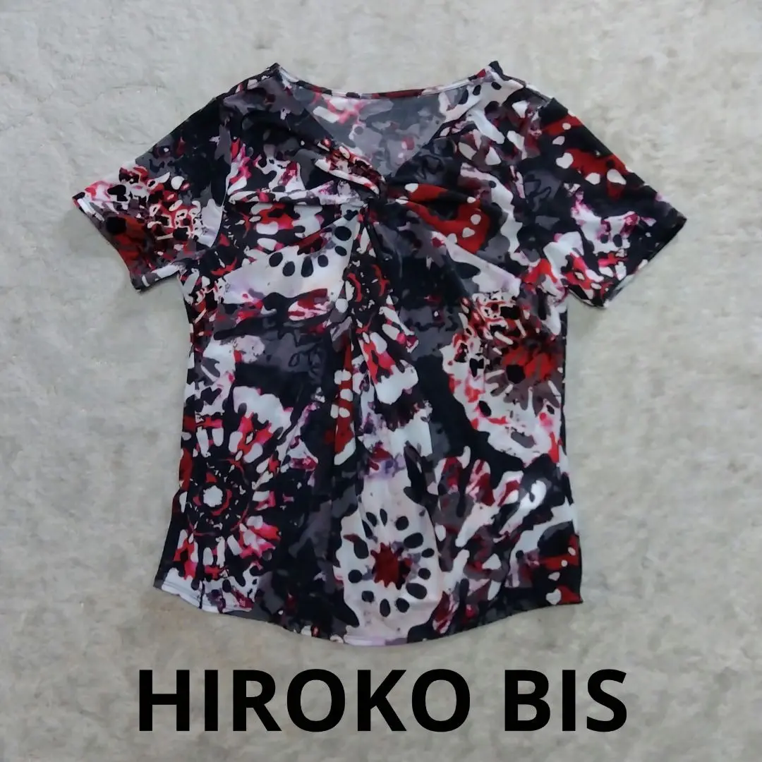 HIROKO BIS 花柄オーガンジー プルオーバー　半袖 トップス 2025年最新】HIROKO BIS 柄・デザイン：花柄 レディース 半袖(T