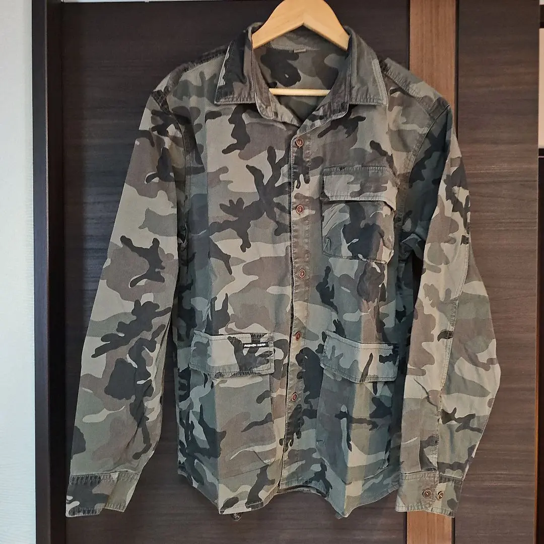 Thumbnail of Men's Military Jacket Camouflage Pattern Tactical Casual Shirt 100% Cotton
