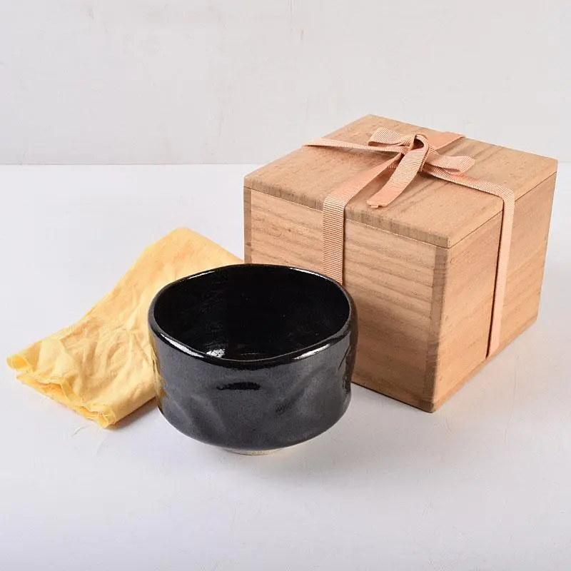 hiro　茶道具　松木文　黒茶碗　在銘　V　4494 hiro様専用 茶道具 松木文 黒茶碗 在銘 V 4494 - メルカリ