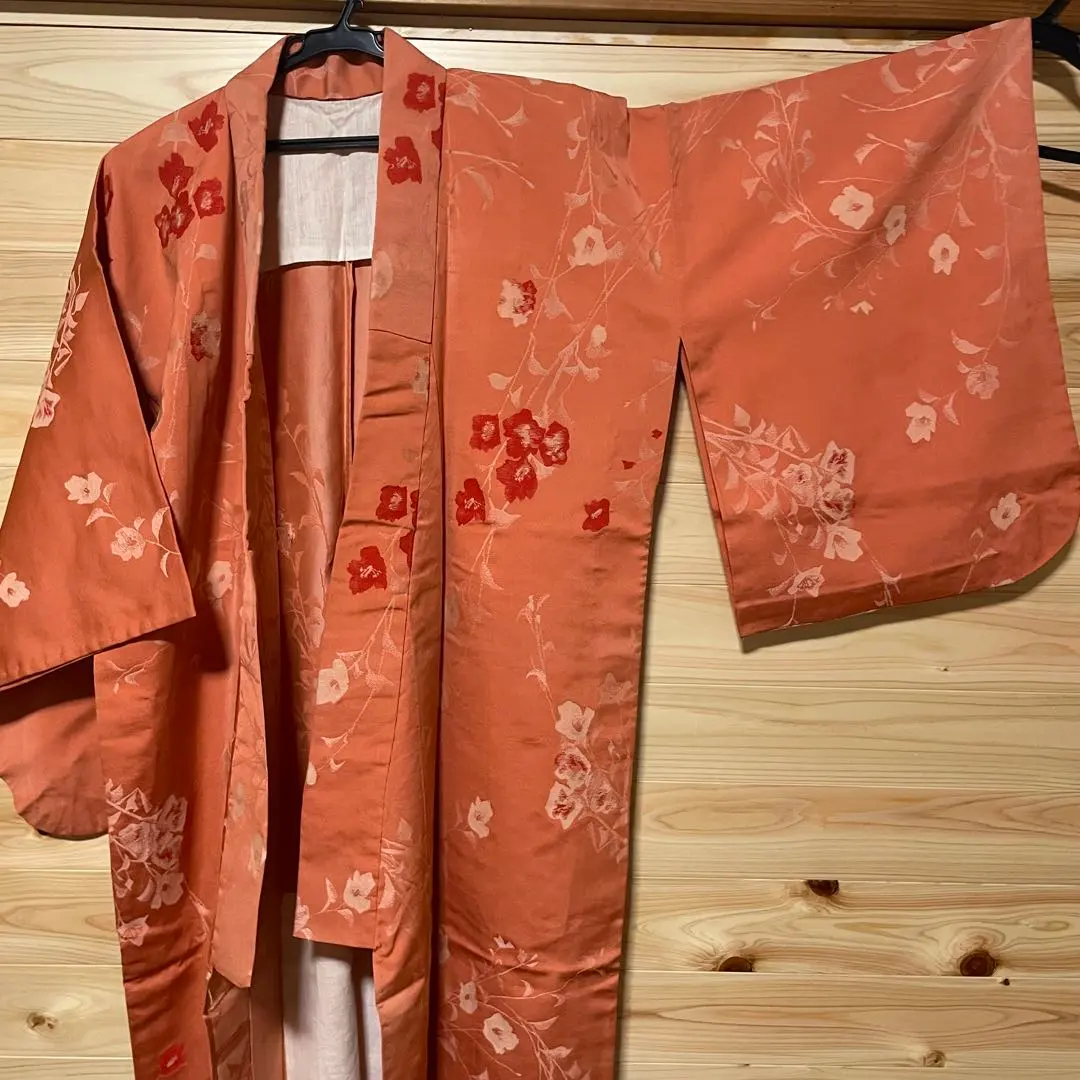 Thumbnail of Orange floral kimono