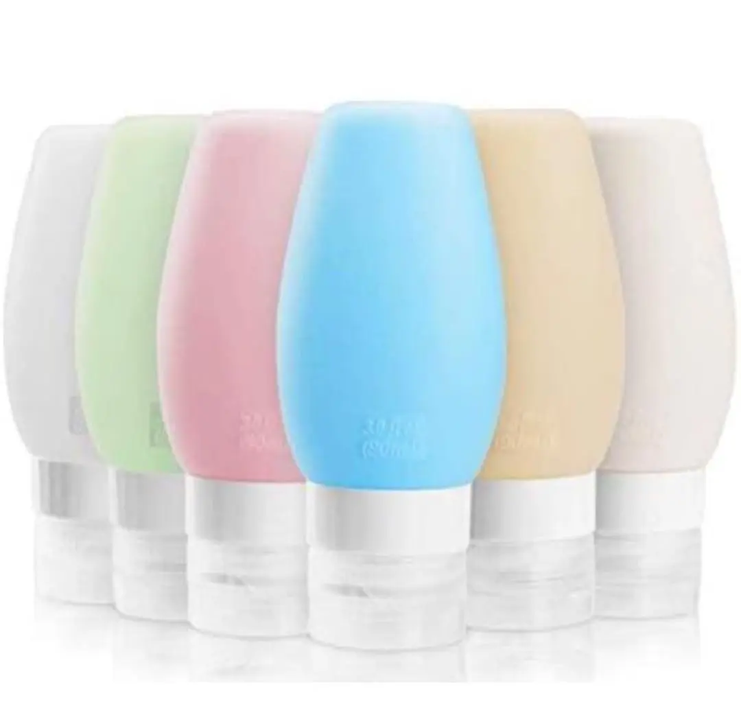 Thumbnail of 90ml, 6-piece travel bottles, silicone, leak-proof, refillable travel bottles